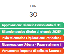 immagine scadenzario